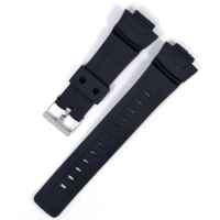 Black Silicone Waterproof Watch Band Strap For Casio G-Shock G100 G-100 G-100-1BV Sport Replacement Watchband Accessories