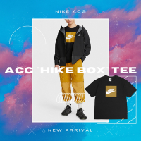 Nike 短袖上衣 ACG Hike Box Tee 男鞋 黑 芥末黃 短T 休閒 寬鬆 T恤 DR7756-010