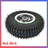 High Quality 9 Inch Wheel 9x3.50-4 Tires Tyre Inner Tube And Rim Combo For Gas Scooter Skateboard Pocket Bike Electric Tricycle