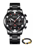 Biden Watch BIDEN Jam Tangan Pria Anti Air Original Aanalog Jam Tangan Cowok Tali Stainless Steel Ka