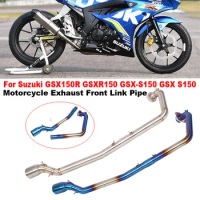Motorcycle GP Exhaust Escape Front Link Pipe Connecting 51mm Muffler Moto Slip On For Suzuki GSX150R GSXR150 GSX-S150 GSX S150