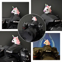 camera hotshoe Doll unicorn for camera sony a7r2 a7r3 a7r4 canon eosr 5D3 5D4 nikon Z7 Z6 d800 d850 fuji XT3 XT4 XT30 XT20