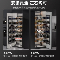 大怪物拉籃廠家廚房櫥柜高深餐邊調味籃零食柜儲蓄柜收納聯動拉籃