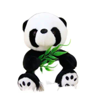 22cm Gift for Love Woman Panda Hold bamboo leaf Baby Girl Doll Bear Stuffed Sex Toys Product for Women lover game