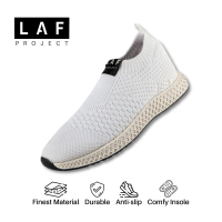 Sepatu Sneakers Pria Putih Polos Keren Casual Kerja Kasual Premium Clyne LAF Project