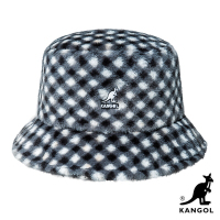 KANGOL-FAUX FUR 漁夫帽-黑白格紋