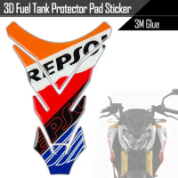 3D Motorcycle Accessories 3M Sticker Decal Fuel Tank Pad Protector Decorative For REPSOL HONDA HRC CB190R CBR250RR/400 CBR1000RR