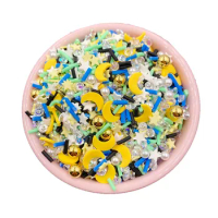 50g Mixed Crystal Pearl Beads Moon Star Polymer Slices Clay Sprinkles for Slimes Filler Tiny Cute Plastic Klei Accessories