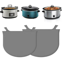 Slow Cooker Pot Liner Reusable Silicone Slow Cooker Liner with Handle Bpa Free Leak-proof Dishwasher Safe for Easy