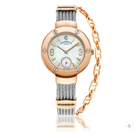 นาฬิกาข้อมือผู้หญิง รุ่น ST TROPEZ QUARTZ CALIBRE, MOTHER-OF-PEARL DIAL, ROSE GOLD PVD WITH 6 SCREWS