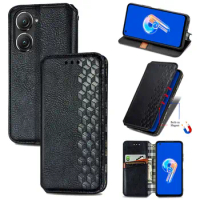 Magnetic Leather stand CaseS For ASUS Zenfone 10 / Zenfone 9 Wallet Holder Back Case Cover Coque