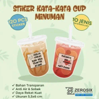 [120] STIKER CUP MINUMAN-STIKER KATA LUCU
