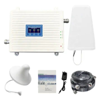 4g signal booster gsm 900mhz/dcs 1800mhz/wcdma 2100mhz tri band mobile network signal booster with outdoor &amp; indoor antenna