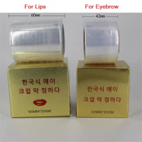 Korean semi-permanent tattoo plastic wrap film eyebrow floating lip preoperative masking aids tools