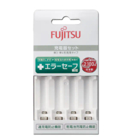 【FUJITSU 富士通】FCT345 智慧4槽低自放充電器