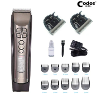 Codos New 982 Top Professional Hair Clipper For Barber Salon LCD Hair Trimmer Super Cutting Machine 10pcs Nozzles 1.5-25mm