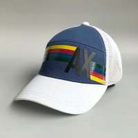 美國百分百【全新真品】Armani Exchange 網帽 鴨舌帽 棒球帽 阿曼尼 AX 帽子 遮陽帽 白色 AE77