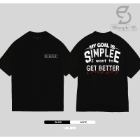 COD Áo Thun Unisex Local Brand SIMPLE \E\" Form Oversize Cotton 100% Simple"