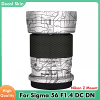 Decal Skin For Sigma 56mm F1.4 DC DN Vinyl Wrap Film Camera Lens Body Protective Sticker Coat For Nikon Z Mount 56 F/1.4 1.4