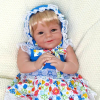 Dr.Ma 22 Inches Reborn Bebe Shaya Reborn Baby Newborn Silicone Finished Baby Realistic Alive Lifelik