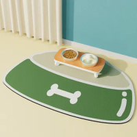 Dog And Cat Bowl Mat For Food And Water Dry Rubber Easy Clean And No Stains Food Mat Suitable For Use With Throws For Bed
