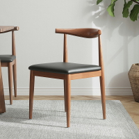 椅子家用餐椅實木凳子簡約書桌椅子學習靠背電腦椅北歐鐵藝角椅