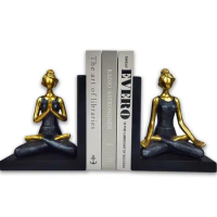 Decorative Bookends Unique Heavy Duty Bookend Holder Decor Non Skid Resin Book Ends Book Stopper for Shelves Study Office