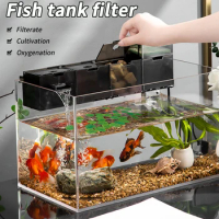 SWEETHOME 3-in-1 Fish Tank Waterfall Filter Box Wall Mounted Built-in Silent Circulating Water Purifier For Fish Tank Aquarium