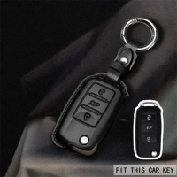 Car Key Case Cover Key Bag For Volkswagen VW Golf 3 4 5 6 mk4 mk6 Passat b5 b6 b7 b8 cc Polo Tiguan mk2 Touran Jetta 6 Bora mk6
