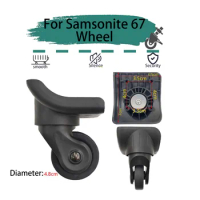 For Samsonite 67 Black Universal Wheel Replacement Suitcase Rotating Smooth Silent Shock Absorbing Travel Accessories Casters