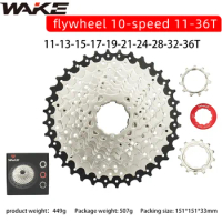 Wake Mountain Bike Freewheel Cassette 10 Speed 36T Sprocket Freewheel for Cycling MTB Folding Road Bicycle Accessories Parts