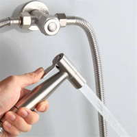 Handheld Toilet Bidet Faucet Sprayer Toilet Hand Spray Stainless Steel Bidet Spray Set Kitchen Bathroom Toilet Bidet Spray G1/2