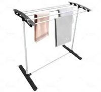 JEMURAN HANDUK VINODA HITAM / RAK JEMURAN LIPAT VINODA +BUBBLE