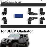 Hottest electric side bar/nerf bar/side pedals for Jeep Gladiator 2017-2024,with light.Intelligent&amp;scalable pedal,can load 300kg