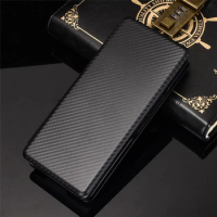 2022 For LG Wing Case Luxury Flip Carbon Fiber Skin Magnetic Adsorption Shockproof Case For LG Wing 5G LGWing Protective Phone B