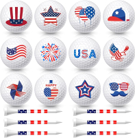 18 Pcs Funny Golf Balls Set with 12 Golf Balls and 6 Tees Novelty Golfer Birthday Retirement Gifts f