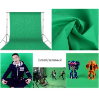 T-shape Tripod Stand Green Screen Background Backdrop Support With Green Cloth Solid Color Frame System Photo Studio Photography