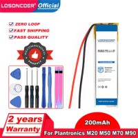 LOSONCOER 200mAh For Plantronics M20 M50 M70 M90 E10 E80 For Explorer 500 80 Bluetooth Headset Battery LSSP371031AB Battery