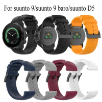 24mm Original Silicone watchband Strap for suunto 9/suunto 9 baro/suunto D5 smart Wristbands For Suunto 7/Spartan Sport Wrist HR