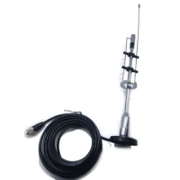 CBC-435 UHF VHF 145/435MHz Dual Band Antenna PL-259 Connector CBC435 and Magnetic Mount Base Adapter for Mobile Ham Car Radio