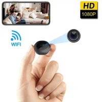 Mini IP Camera HD 1080P Covert Small Nanny Cam Video Voice Recorder Portable Security CCTV Cam for Home or Office Hidden TF Card