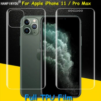 Front / Back Full Coverage Clear Soft TPU Film Screen Protector For Apple iPhone 11 / 11Pro / 11 Pro Max (Not Tempered Glass)