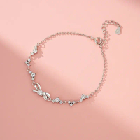 Sterling silver 999 bracelet ribbon