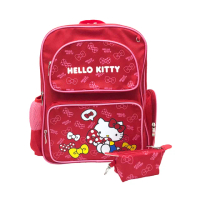 【SANRIO 三麗鷗】Hello Kitty透氣書包(Hello Kitty)