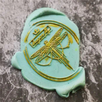 New dragonfly wedding gift wax stamp packing Retro Wood Stamp Sealing Wax Seal Stamp Wedding Decorative sealing Stamp wax seals