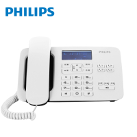 【Philips 飛利浦】時尚設計超大螢幕有線電話(白) CORD492W/96