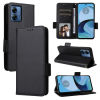 For Motorola Moto G14 4G Case Luxury Flip PU Leather Wallet Lanyard Stand Case For Moto G14 XT2341-4 Phone Case 6.5"