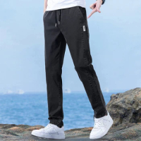 2024 Spring/summer Thin Slim-fit Casual Men's Pants Loose Sport Streetwear Trousers Cargo Pants Men