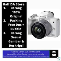 Camera Canon M50 Kit lens / Kamera Canon / Kamera Mirrorless / Camera Mirroless / Canon Eos M50 / Ca