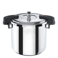 【Buffalo 牛頭牌】雅適商用快鍋15L(壓力鍋 304不鏽鋼 SGS檢測安全無毒 電磁爐 IH爐 營業用)